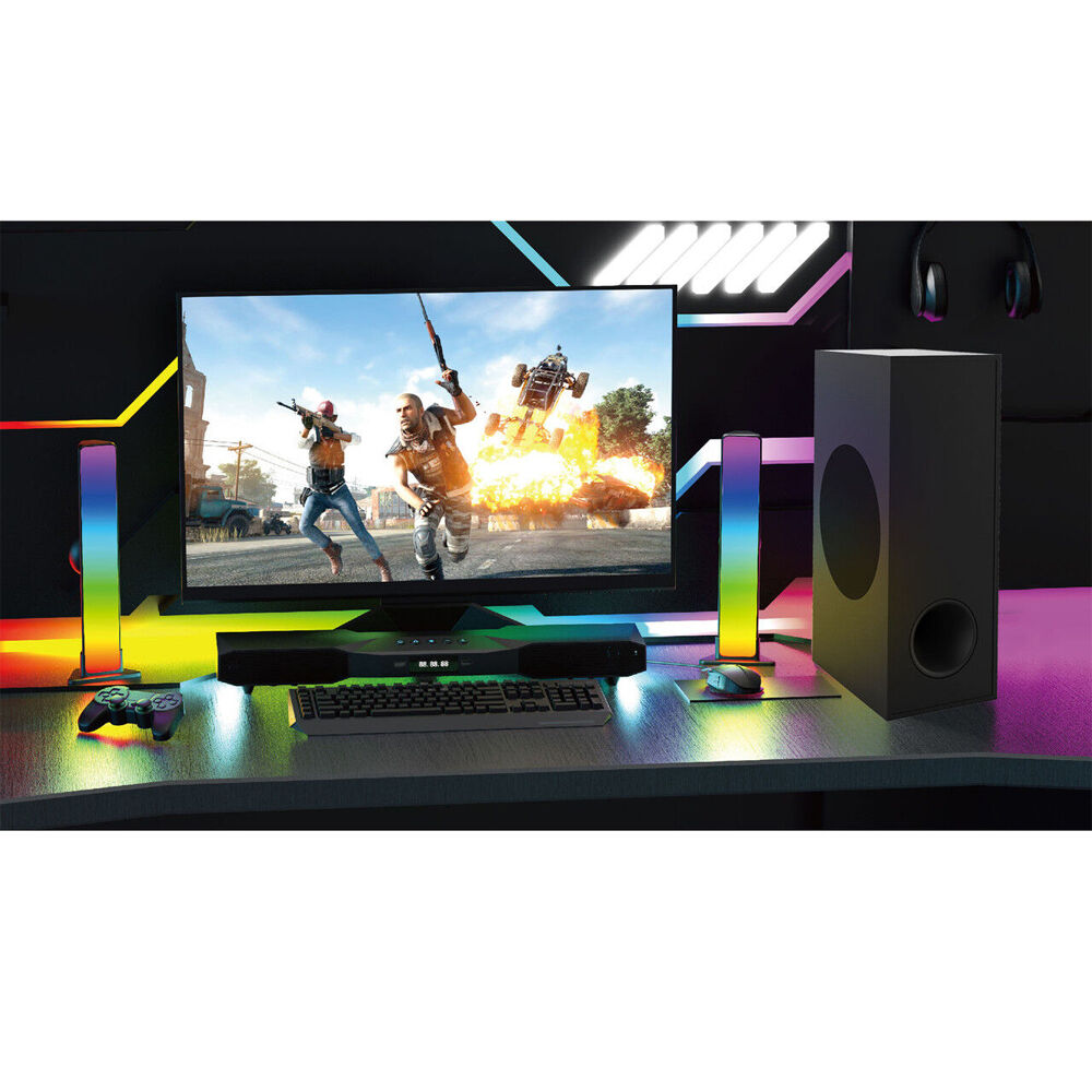Precision RGB S1000 Gaming Soundbar w/ Subwoofer Bluetooth/Optical/AUX/USB/eARC