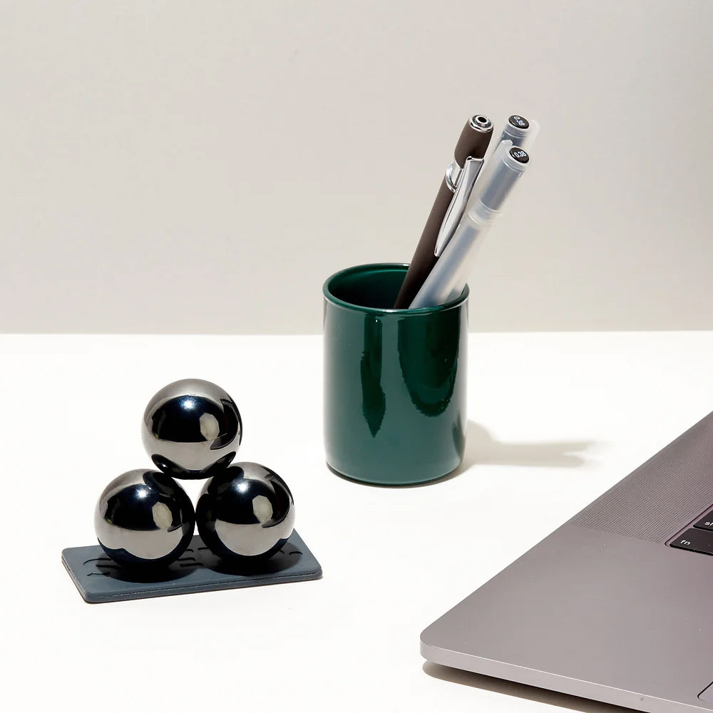 3pc Speks Gunmetal Super Sensory Magnetic Ball Toy 14y+