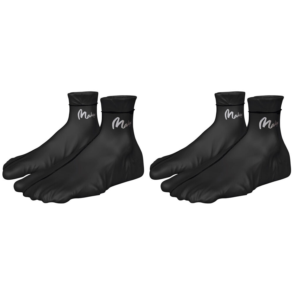2PK Maddog Unisex Lycra Socks Bodyboarding Accessory Medium Black