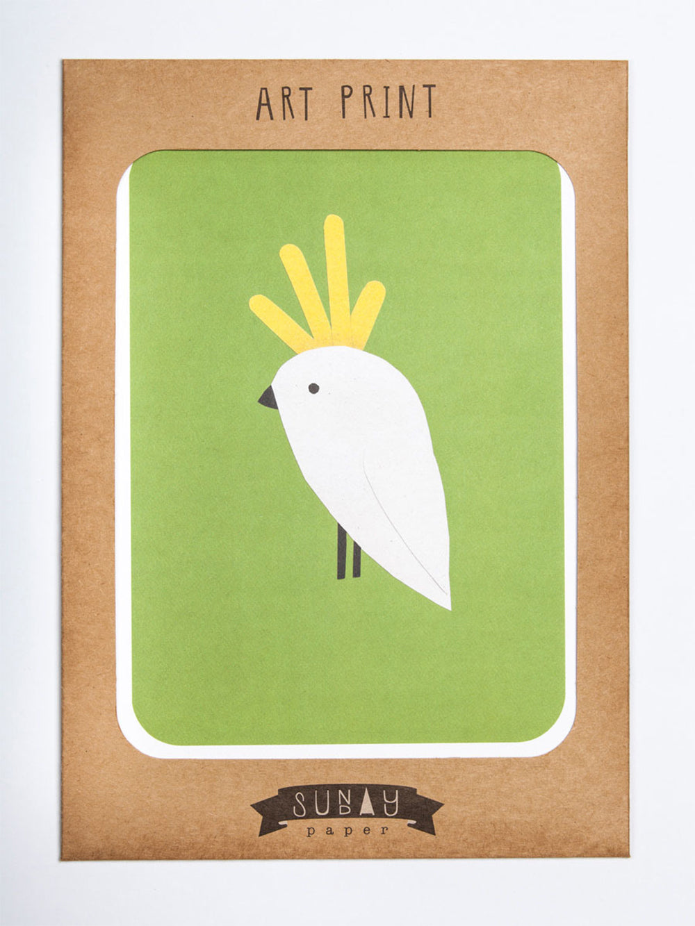 3PK Sunday Paper Art Print Sationery 25x17.5cm - Cockatoo
