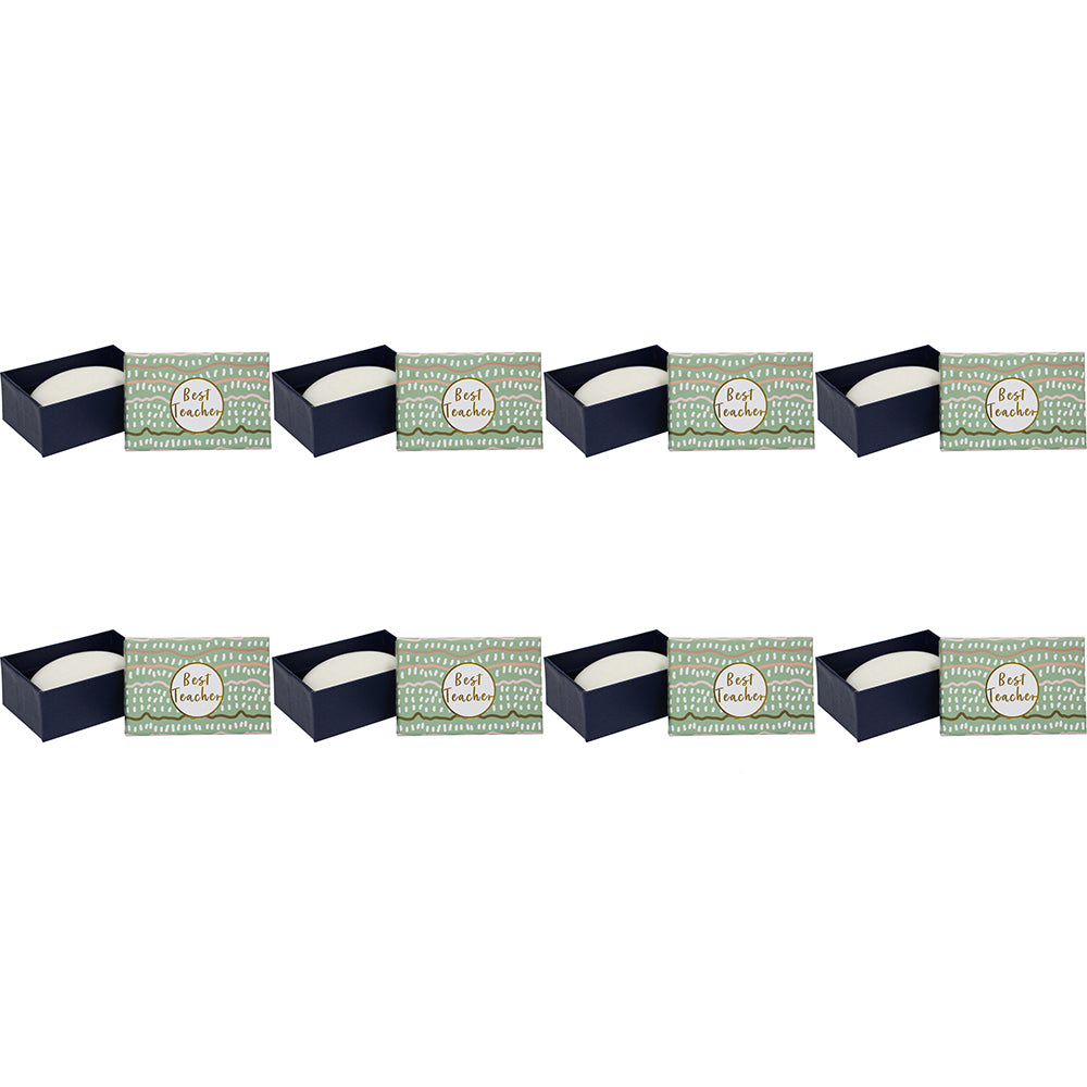 8PK LVD Bar Soap Best Teacher With Box Present Home Bathroom