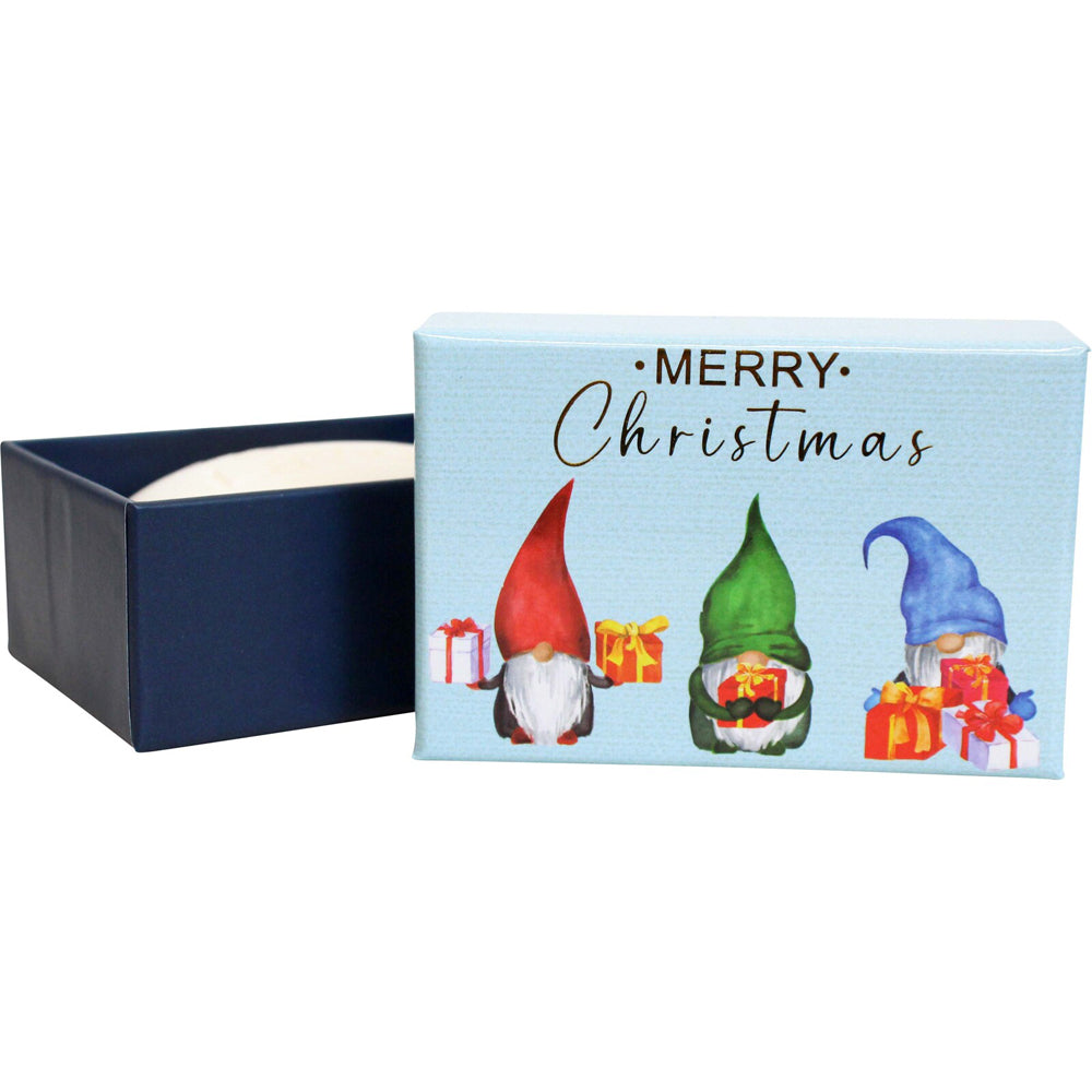 4PK LVD Merry Christmas Gnome Scented Bath Soap Bar 9x6cm w/ Box