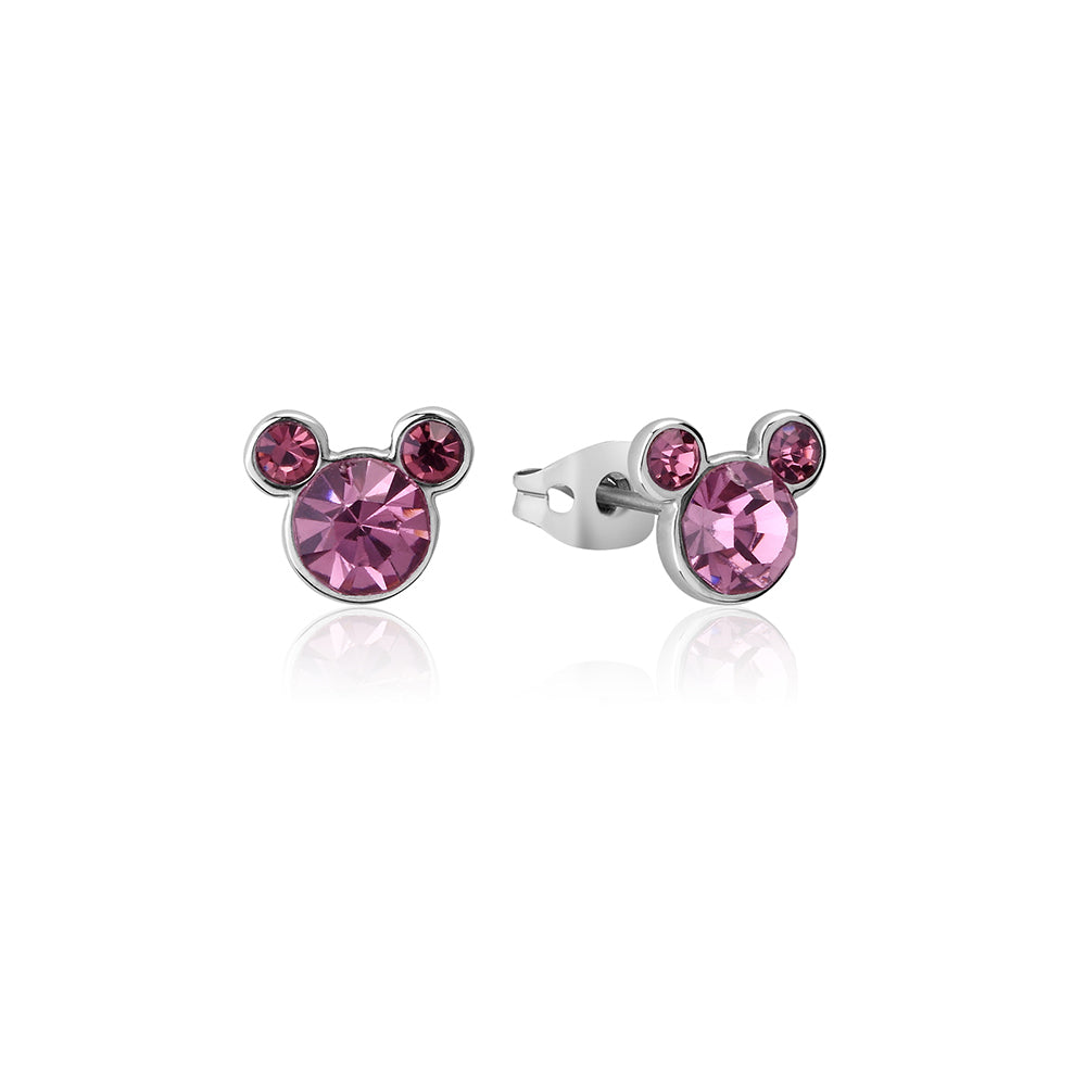 Couture Kingdom Disney Mickey Mouse Birthstone 12mm Stud Earrings June