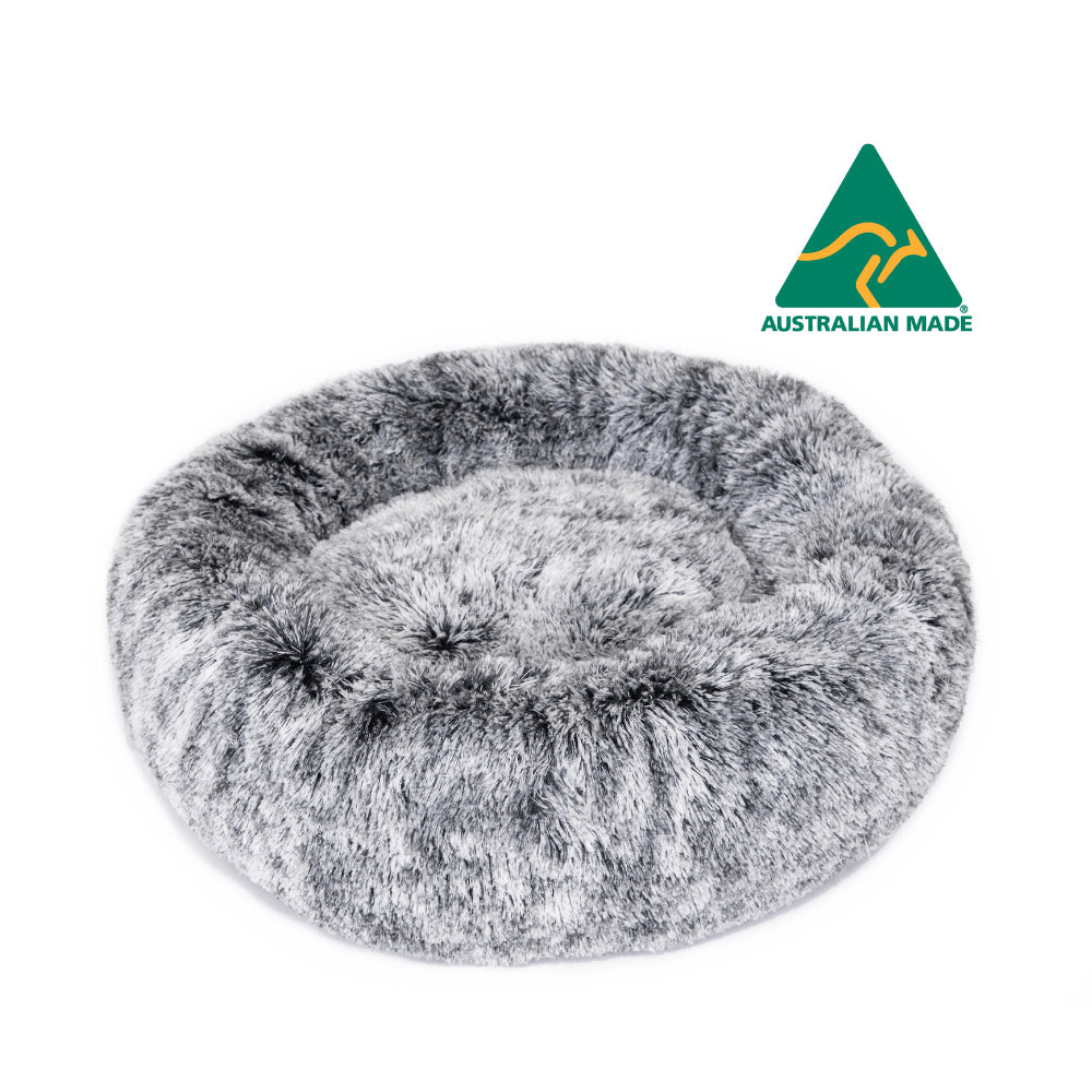 Superior Pet Plus Curl Up Cloud Calming Dog/Cat Bed Dove Grey Small 40cm
