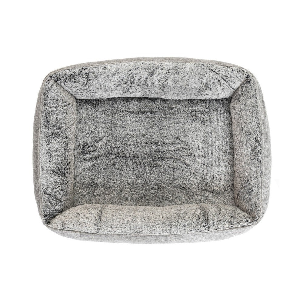 Superior Pet Goods Ortho Dog Lounger Artic Faux Fur Small Pet/Dog Bed
