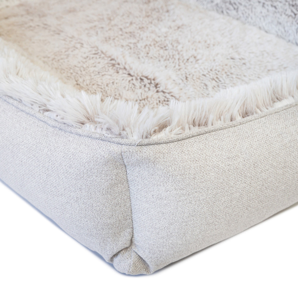 Superior Pet Plus Ortho Dog Lounger Aspen Faux Fur Mini