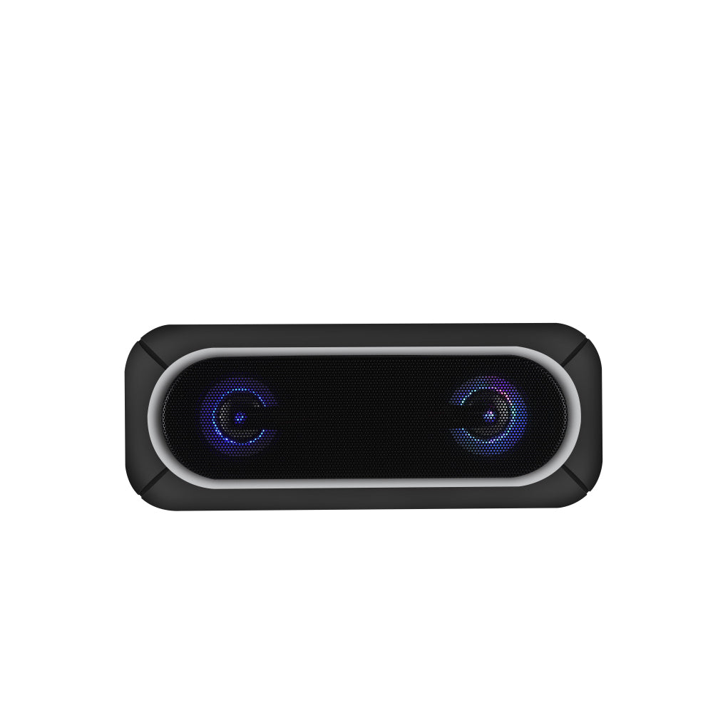 Laser Portable LED Wireless Bluetooth Speaker - Black