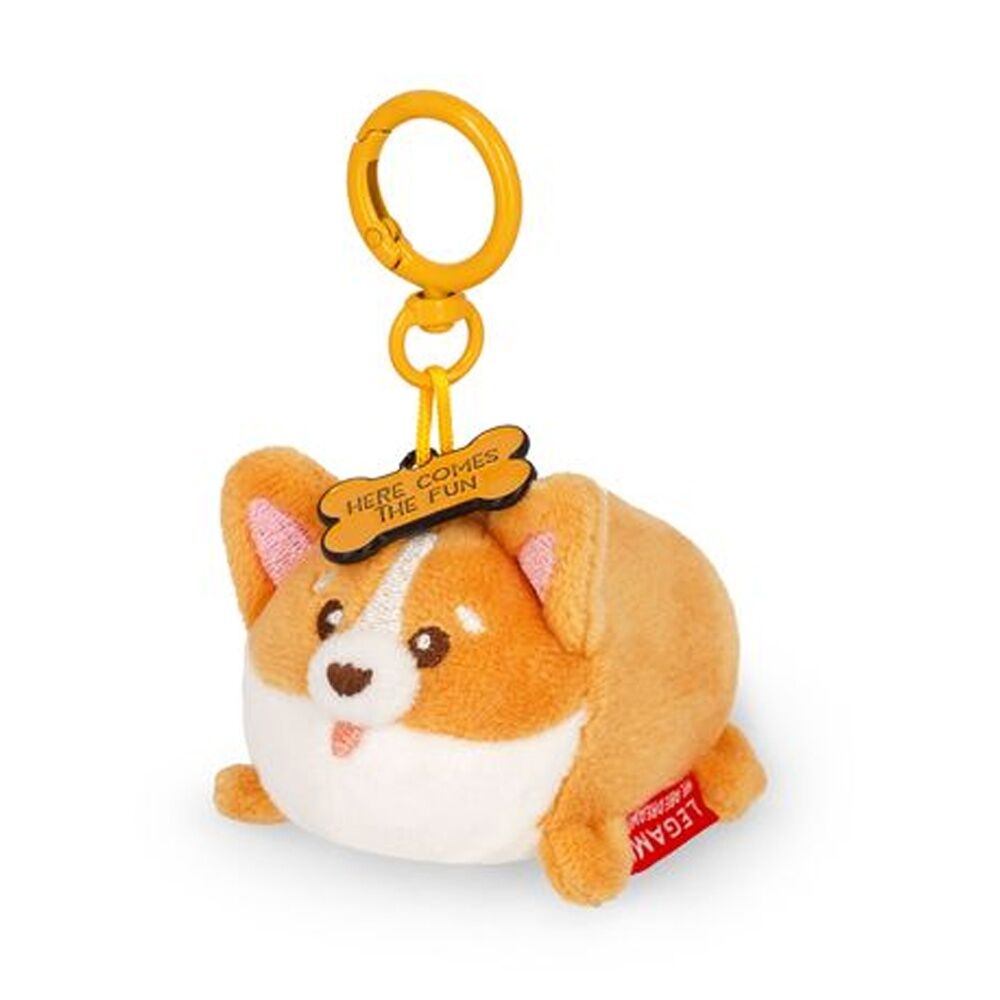 4PK Legami Plush Keyring Corgi w/Metal Ring Super Soft Kids Bag Charm/Toy 3y+