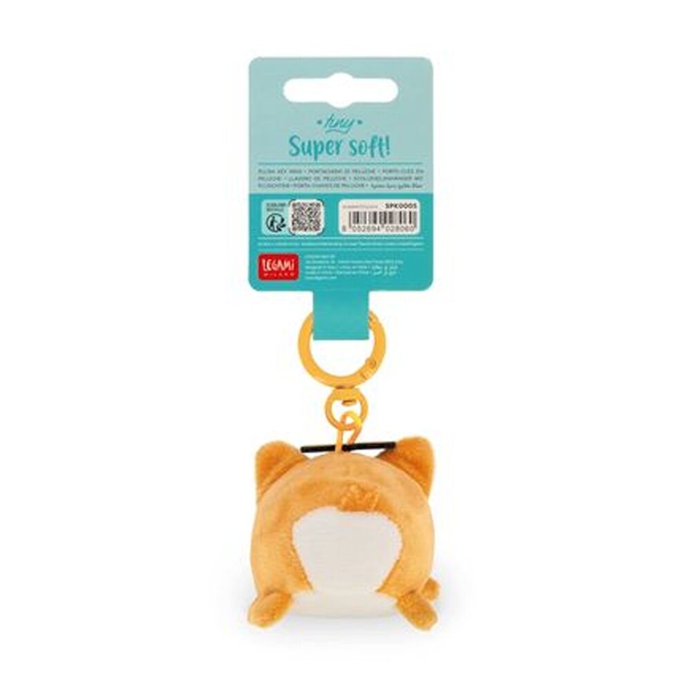 4PK Legami Plush Keyring Corgi w/Metal Ring Super Soft Kids Bag Charm/Toy 3y+