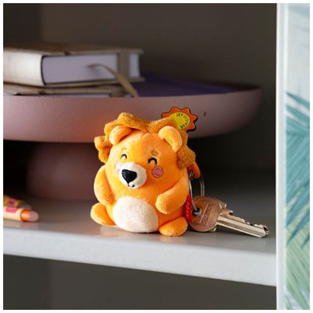 2PK Legami Plush Keyring Lion w/Metal Ring Super Soft Kids Bag Charm/Toy 3y+