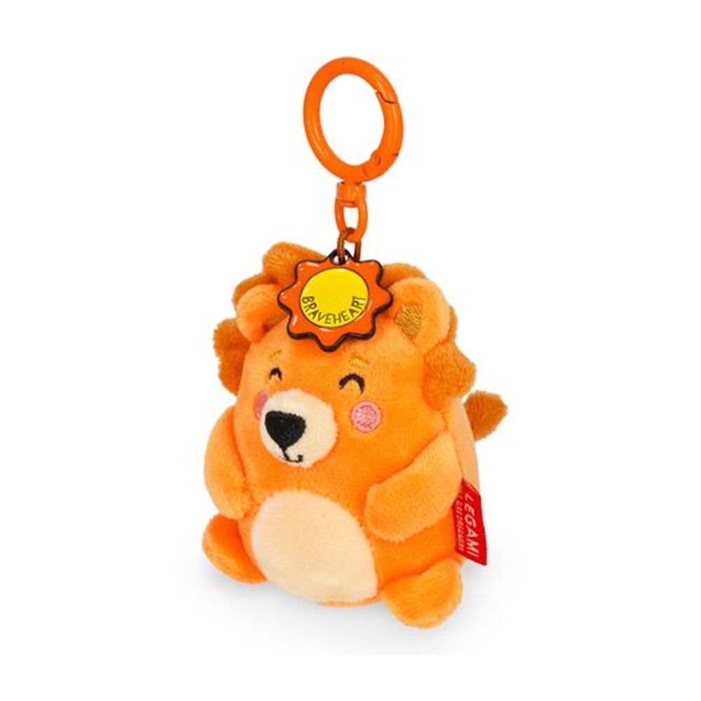 4PK Legami Plush Keyring Lion w/Metal Ring Super Soft Kids Bag Charm/Toy 3y+