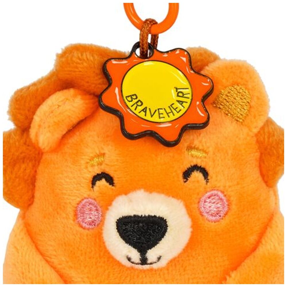 4PK Legami Plush Keyring Lion w/Metal Ring Super Soft Kids Bag Charm/Toy 3y+