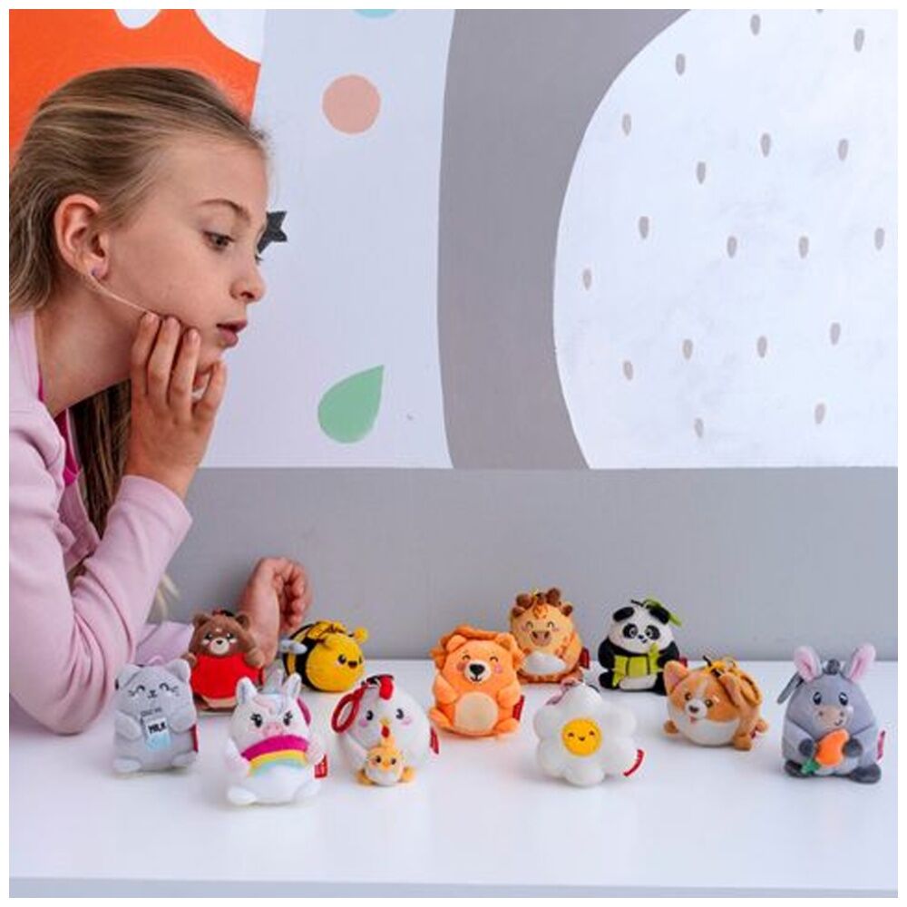 4PK Legami Plush Keyring Lion w/Metal Ring Super Soft Kids Bag Charm/Toy 3y+