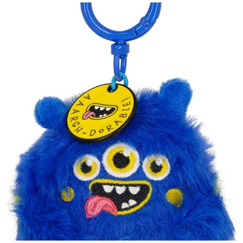 4PK Legami Plush Keyring Monster w/Metal Ring Super Soft Kids Bag Charm/Toy 3y+