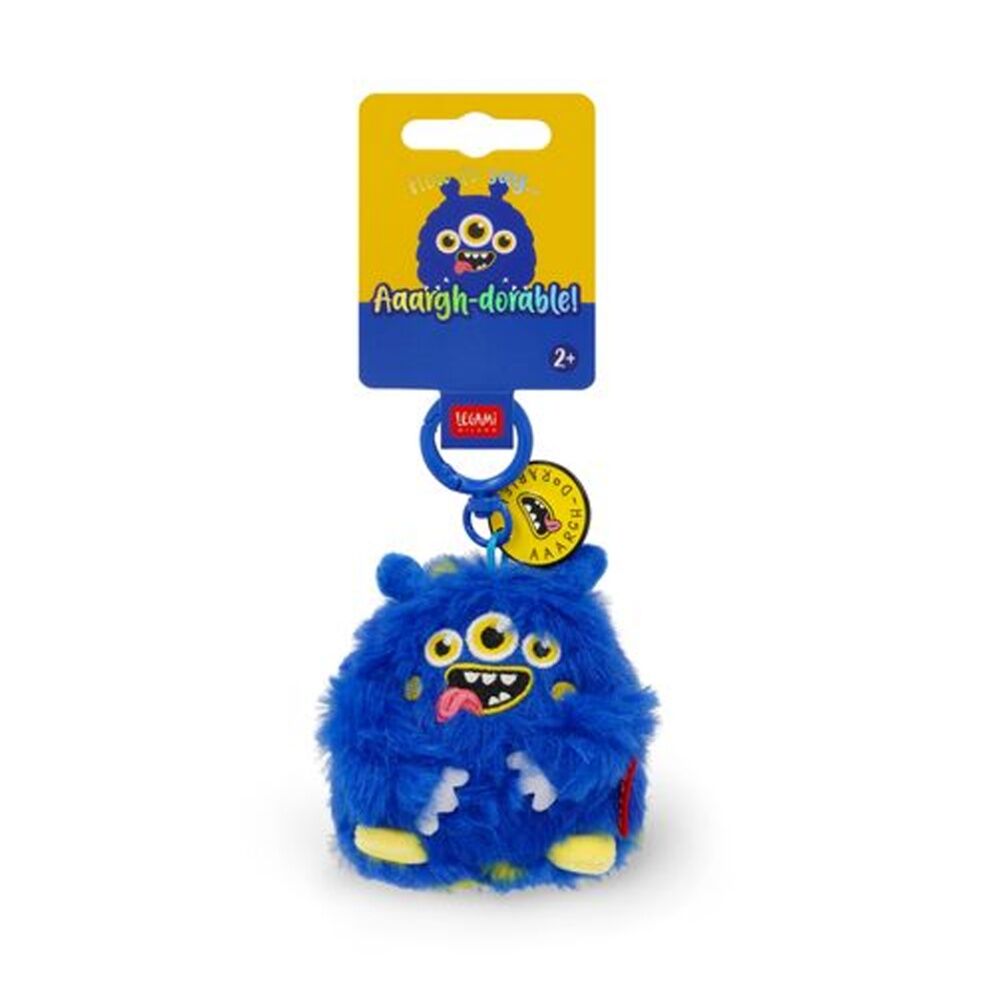 4PK Legami Plush Keyring Monster w/Metal Ring Super Soft Kids Bag Charm/Toy 3y+
