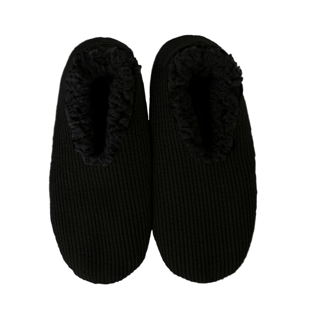 Splosh SnuggUps Men's Soft Slippers Cord Black
