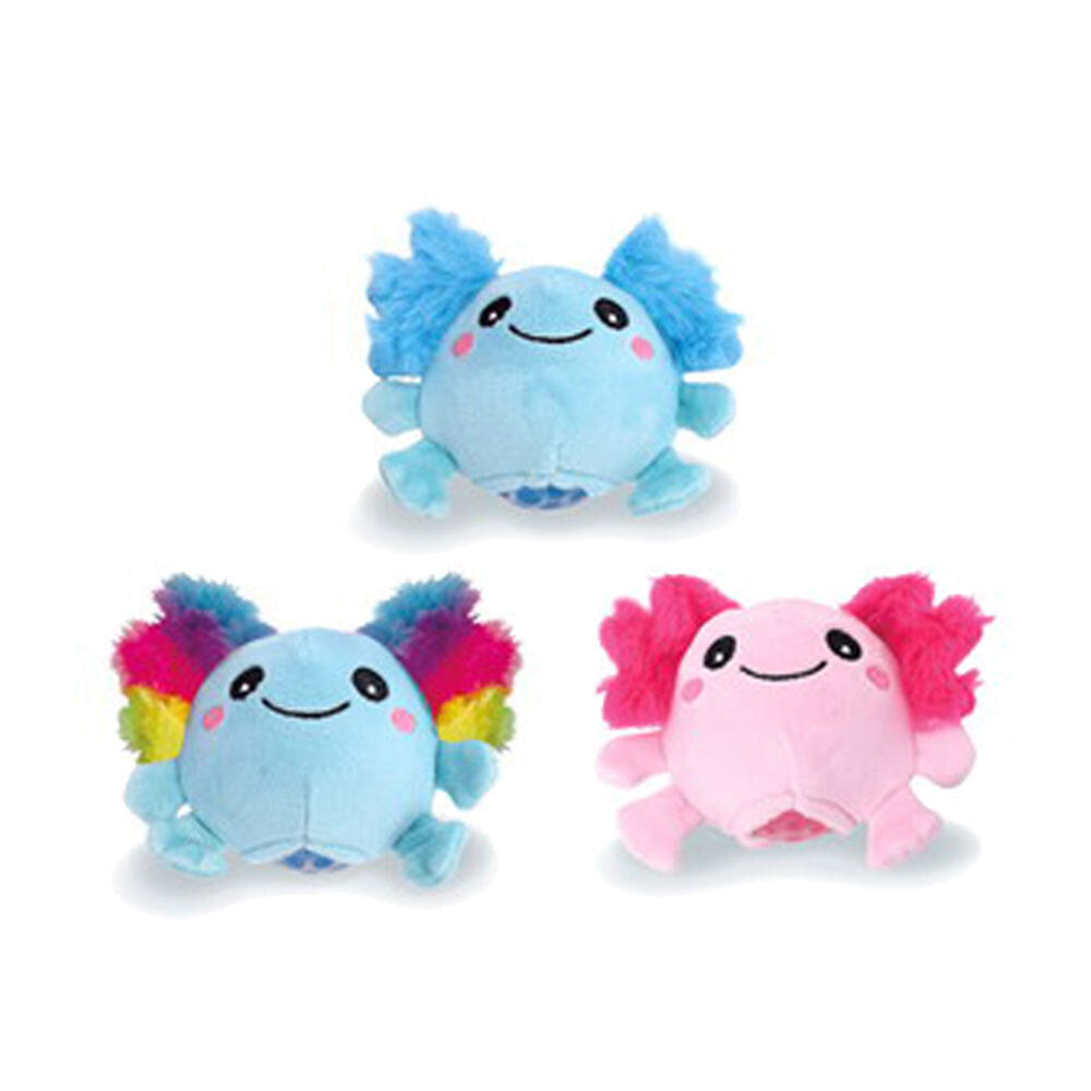 4PK Bensons Squeeze Bead Axolotl Kids/Childrens Squishy Toy 7cm 6y+ Asstd