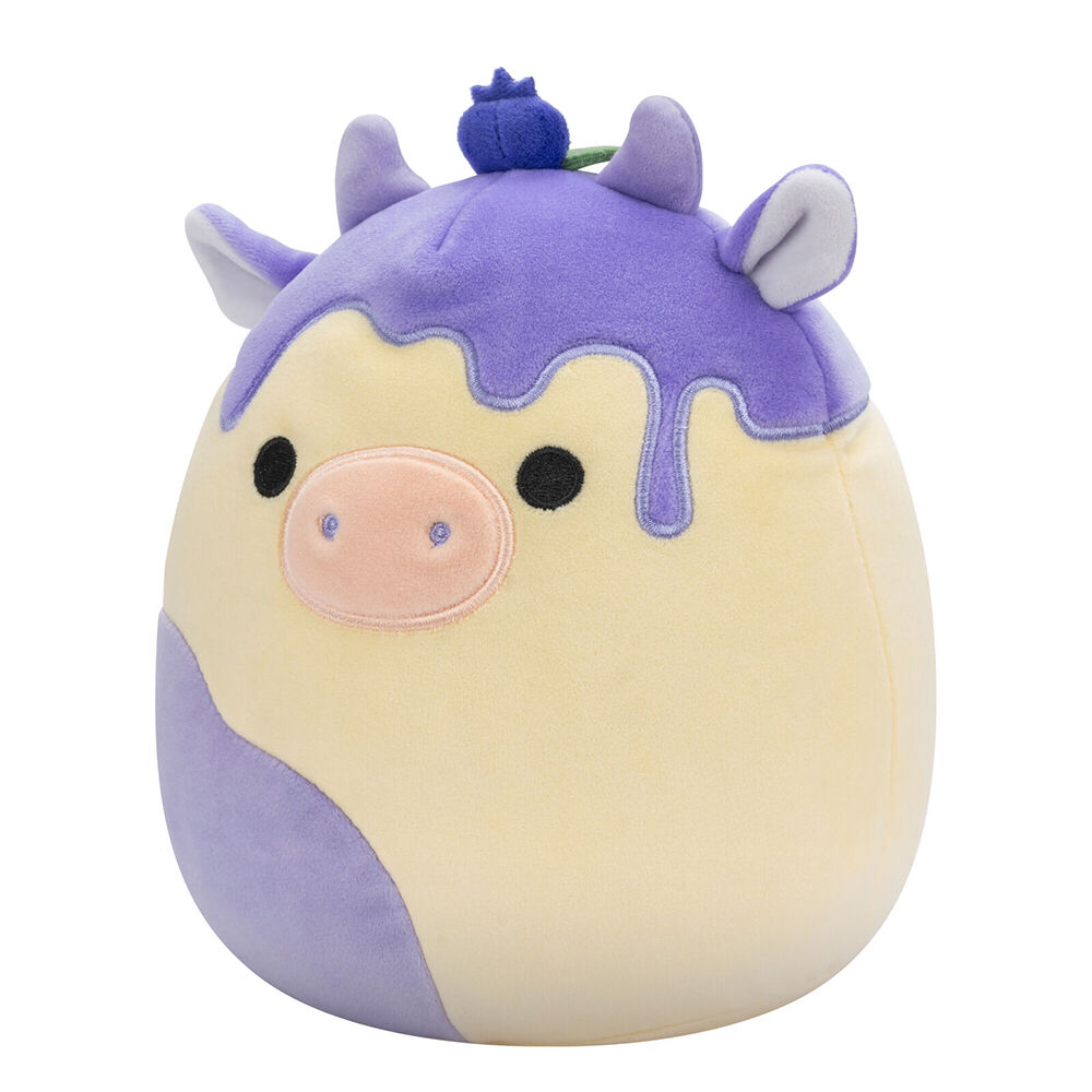Squishmallows 7.5in Benito Blueberry Cow Stuffed Animal Kids Plush Toy 3y+