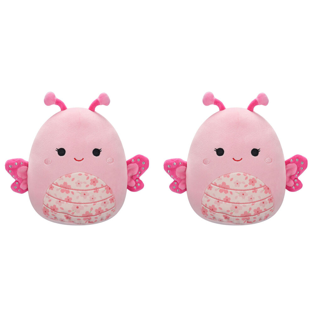 2PK Squishmallows 7.5in Mogo Pink Butterfly Stuffed Animal Kids Plush Toy 3y+
