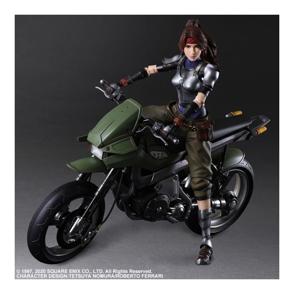 Final Fantasy VII Jessie & Motorcycle Play Arts Figure