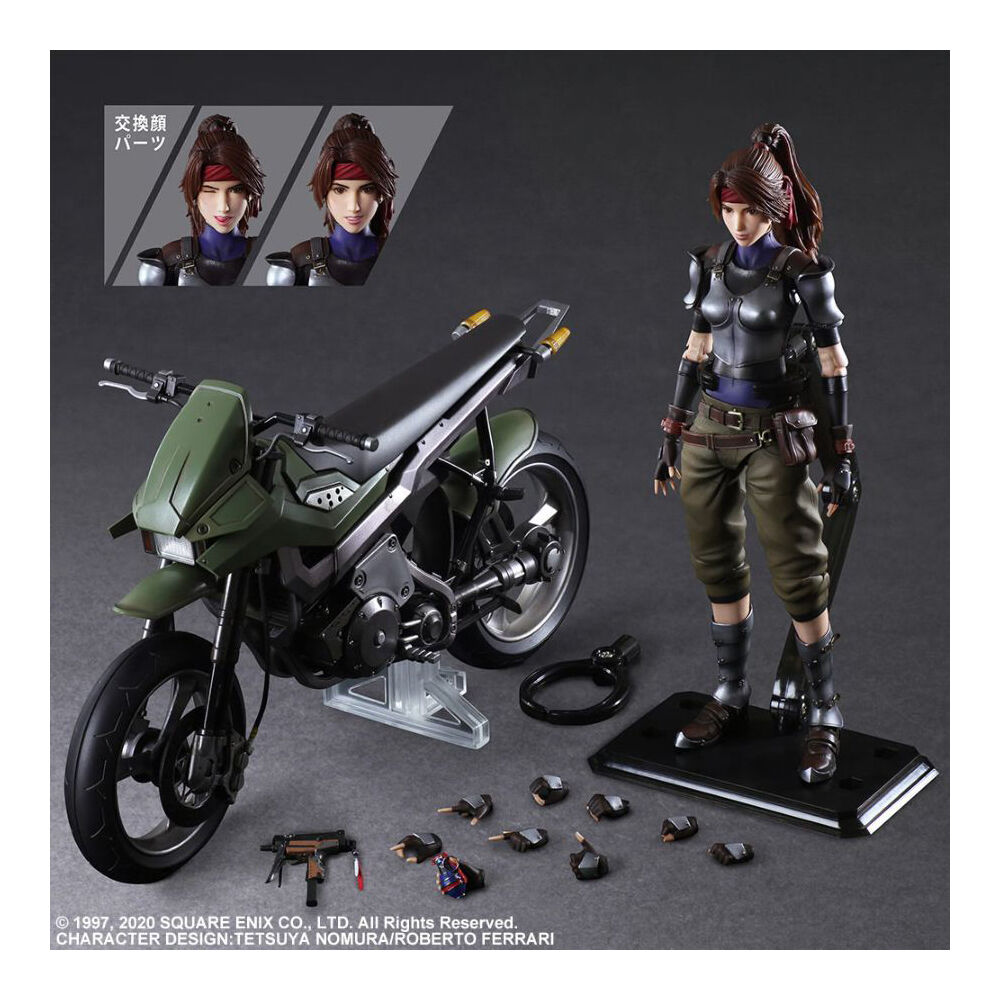 Final Fantasy VII Jessie & Motorcycle Play Arts Figure