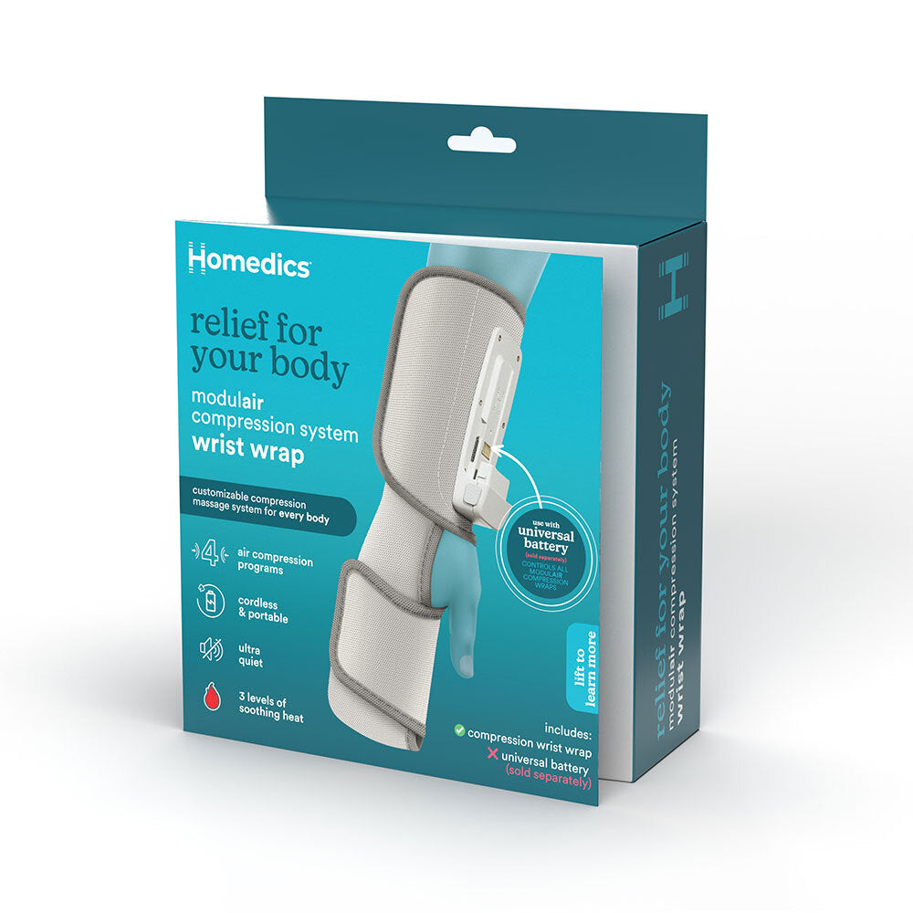 Homedics Modulair Hand & Wrist Compression Wrap + Controller