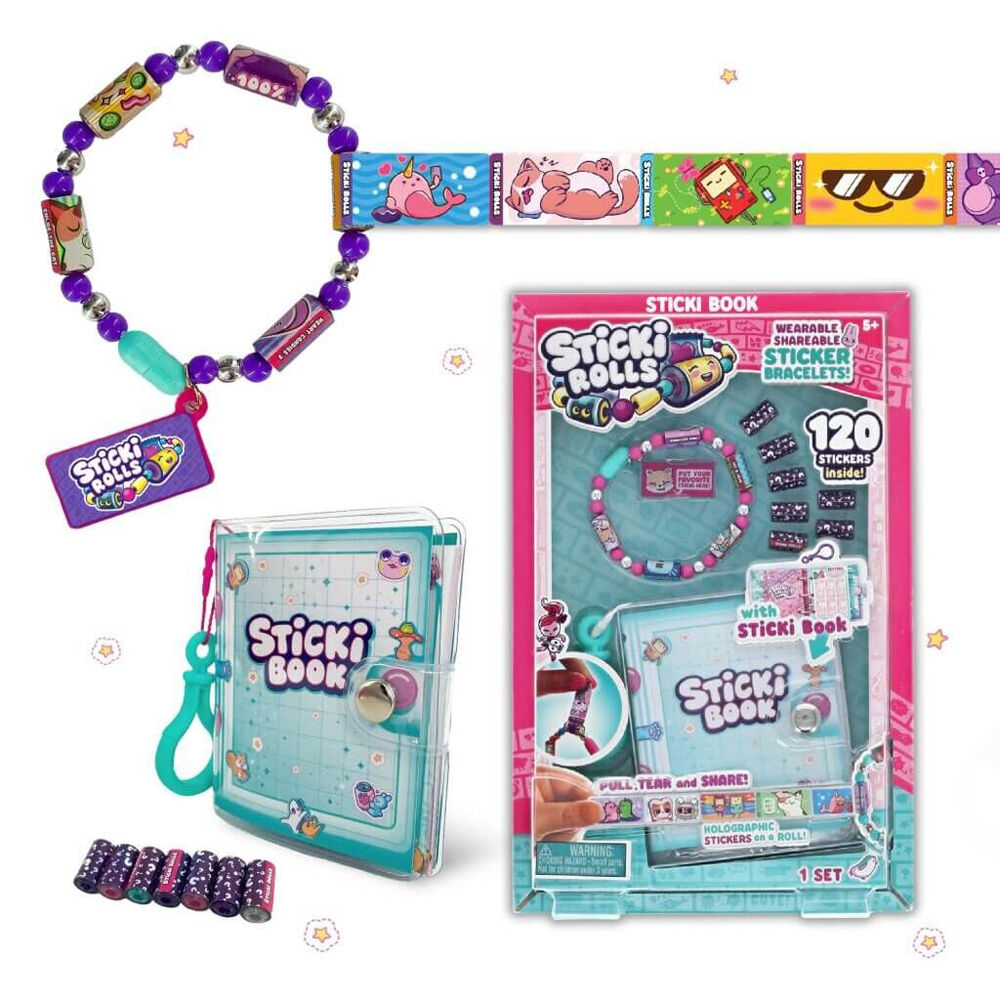 Sticki Rolls Sticki Book Pack Sticker Book 22.5x16.5cm Kids 5y+