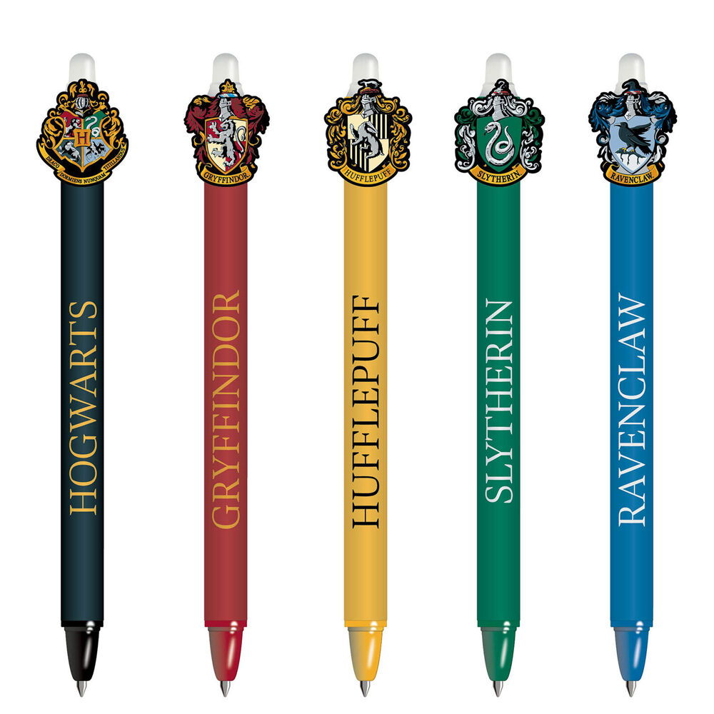10PK Wizarding World Harry Potter House Erasable Gel Pen Assorted