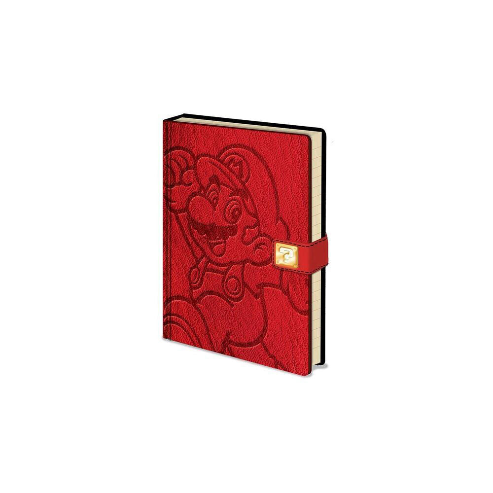 2PK Super Mario Ultimate Gamers Premium Red Notebook W/ Lined Pages A5