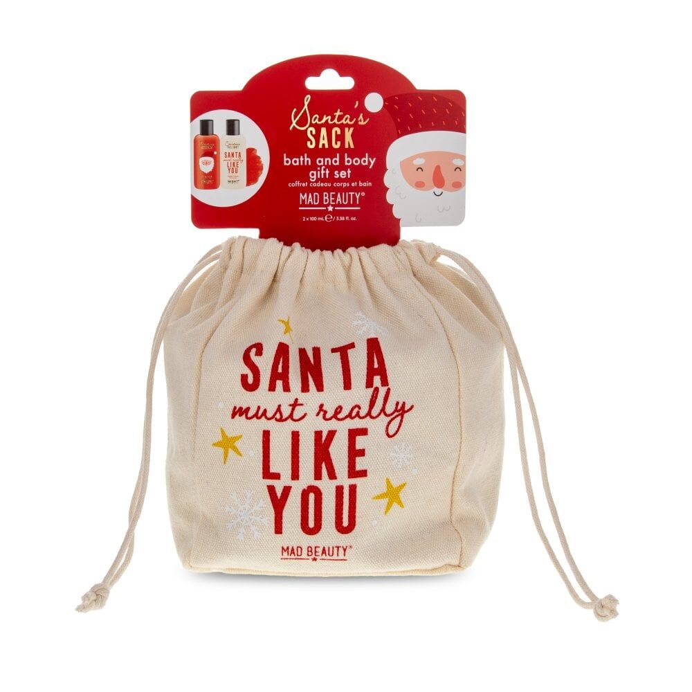 Mad Beauty Santa's Sack Gift Set - Santa Must Like You 200ml Vanilla Frosting