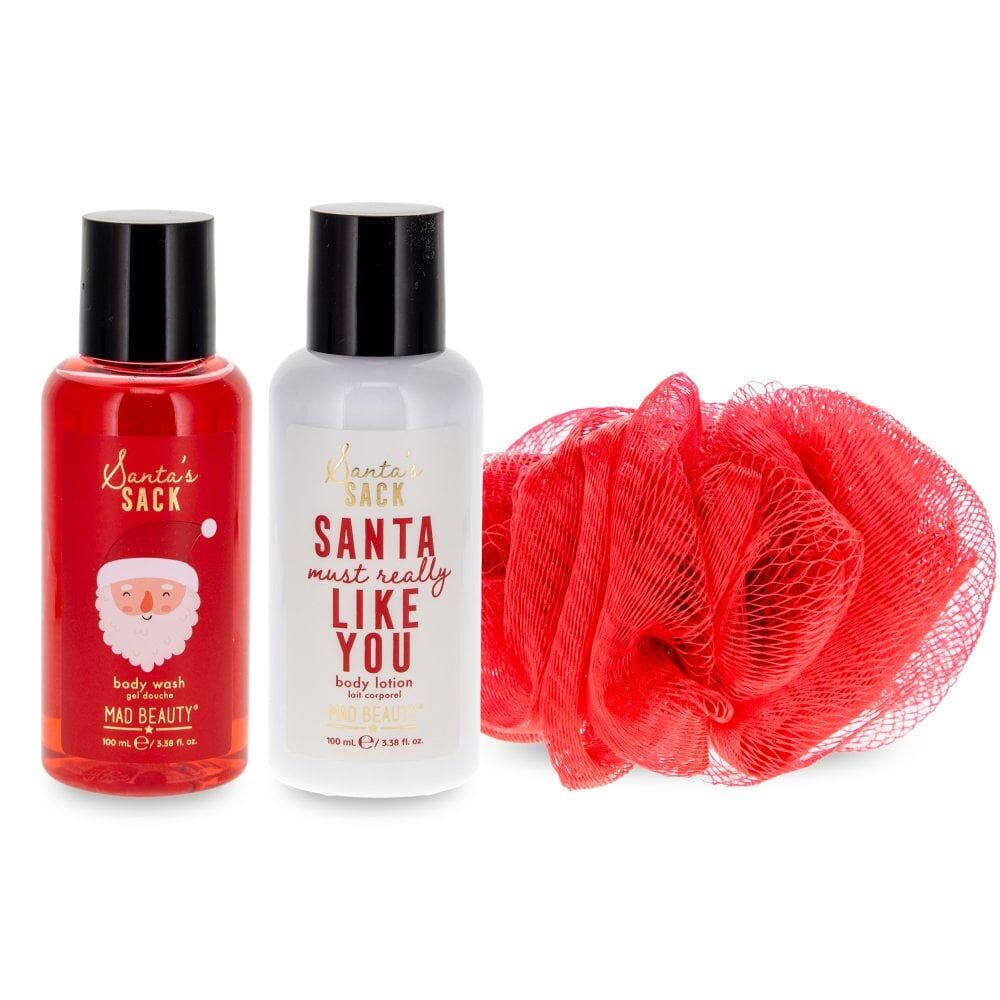 Mad Beauty Santa's Sack Gift Set - Santa Must Like You 200ml Vanilla Frosting