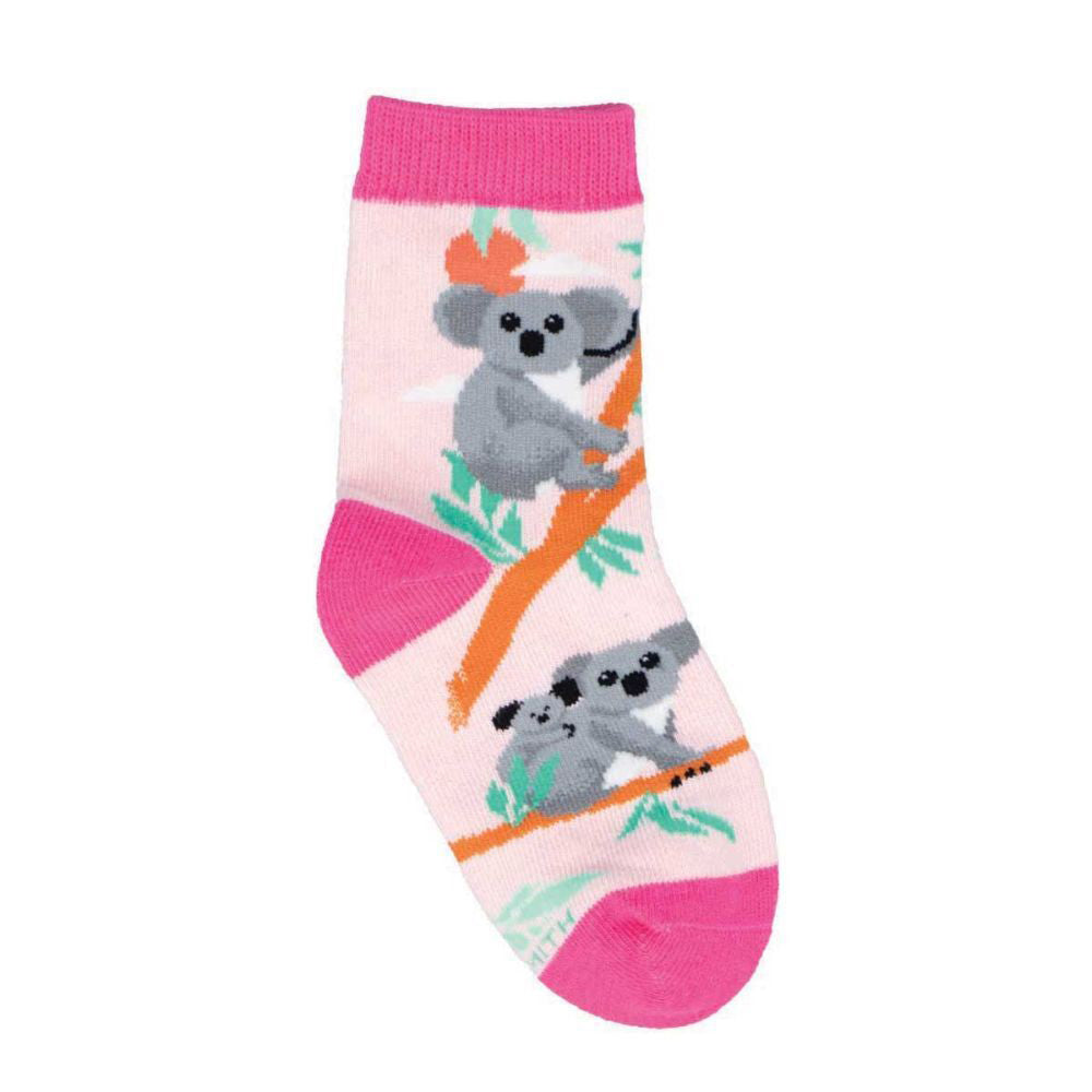 4PK Socksmith Kids/Children Novelty Socks Cute Koalas One Size 2-4y