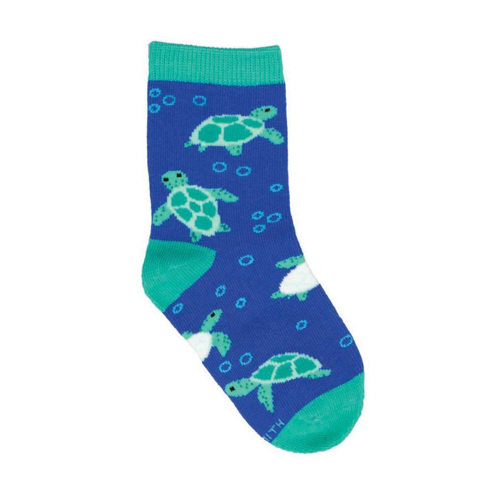 4PK Socksmith Kids/Children Novelty Socks Bubbling Turtle One Size 2-4y