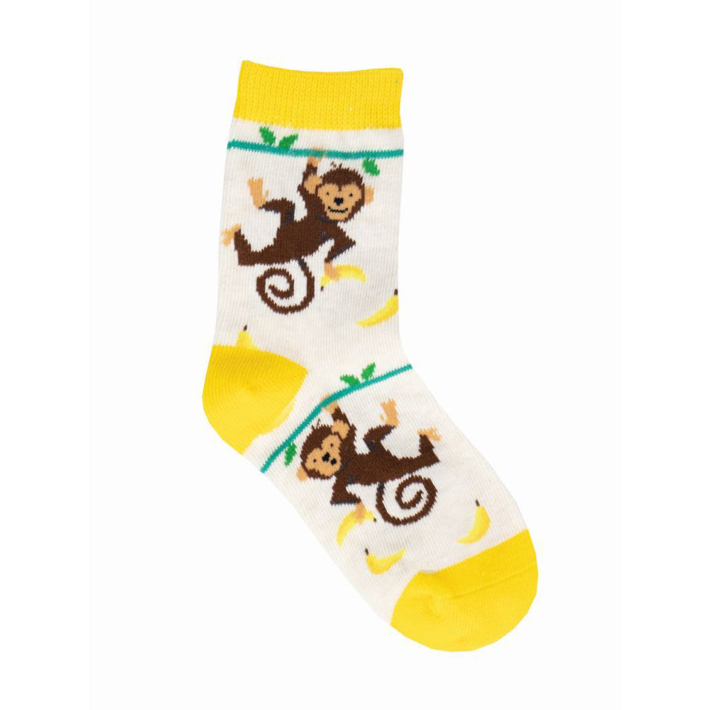 4PK Socksmith Kids/Children Novelty Socks Lil Monkey One Size 2-4y