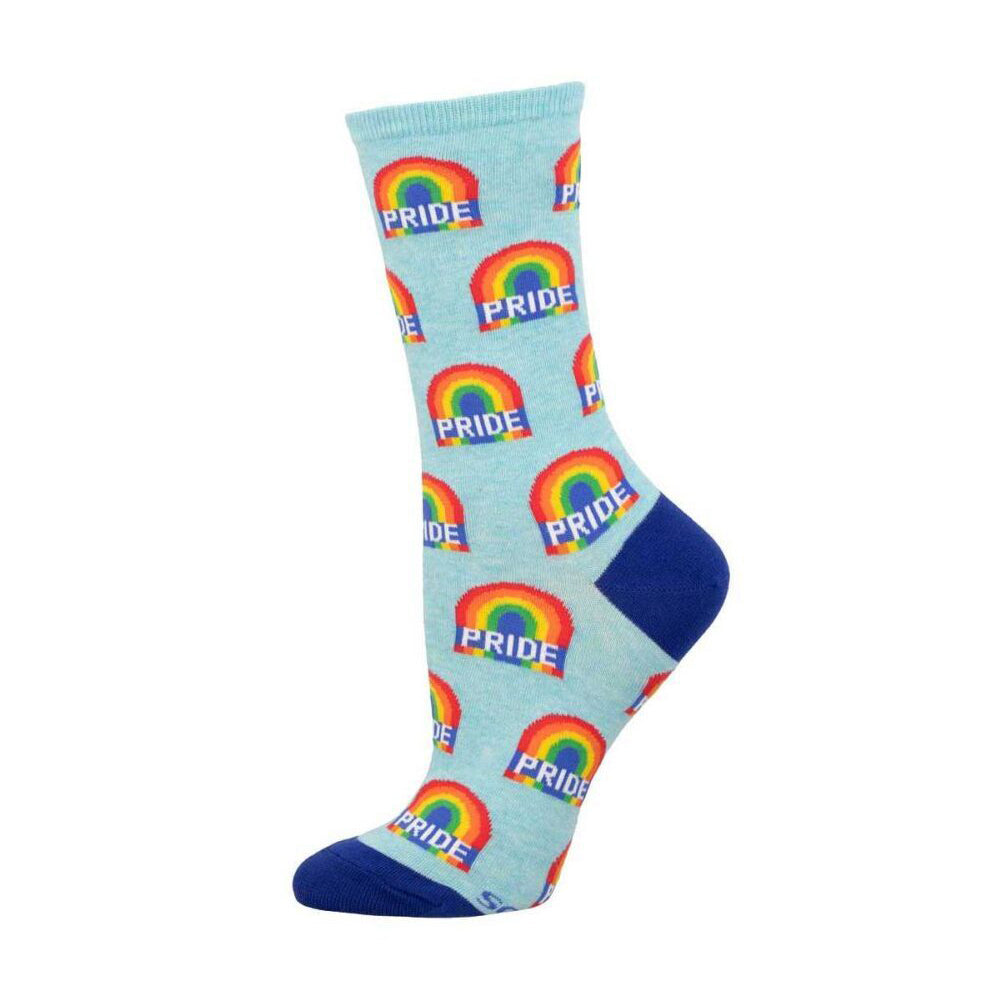 3PK Socksmith Ladies Novelty Socks Rainbow Pride One Size