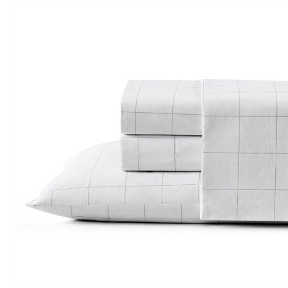 Kenneth Cole King Classic Grid Cotton Sheet Bedding Set