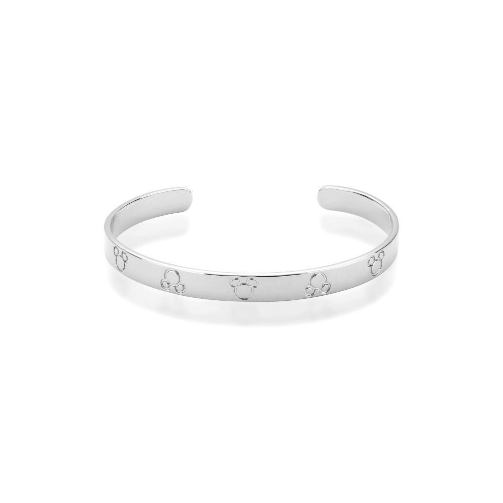 Couture Kingdom Disney Mickey Mouse Bangle Cuff Bracelet Silver