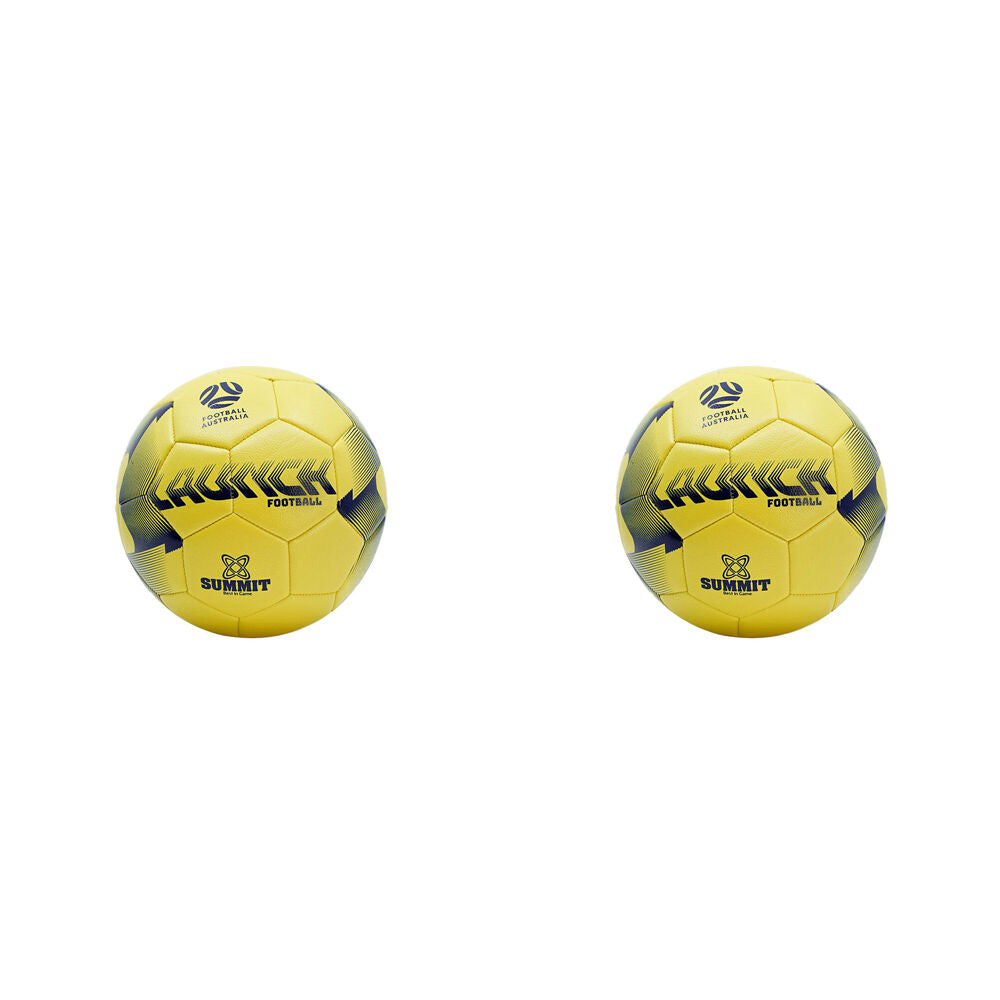 2PK Football Australia Summit Launch Soccer Ball Size 5 - Yellow