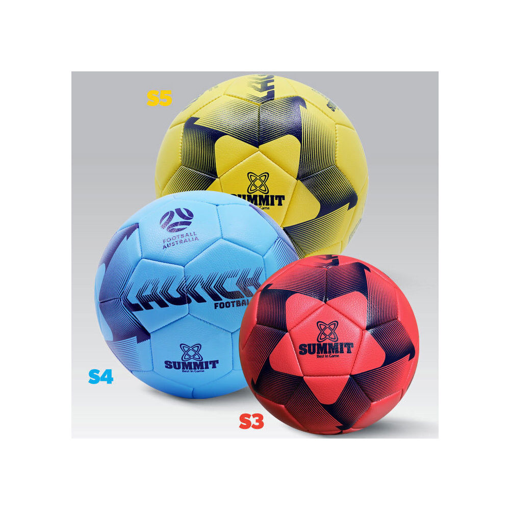 2PK Football Australia Summit Launch Soccer Ball Size 5 - Yellow