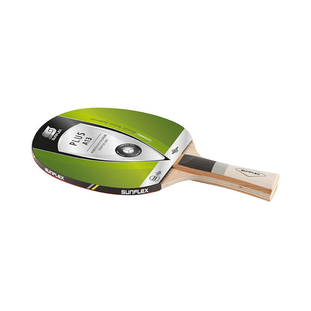 4PK Sunflex Plus A13 Model Table Tennis Bat/Paddle for Starters No Sponge Pips In