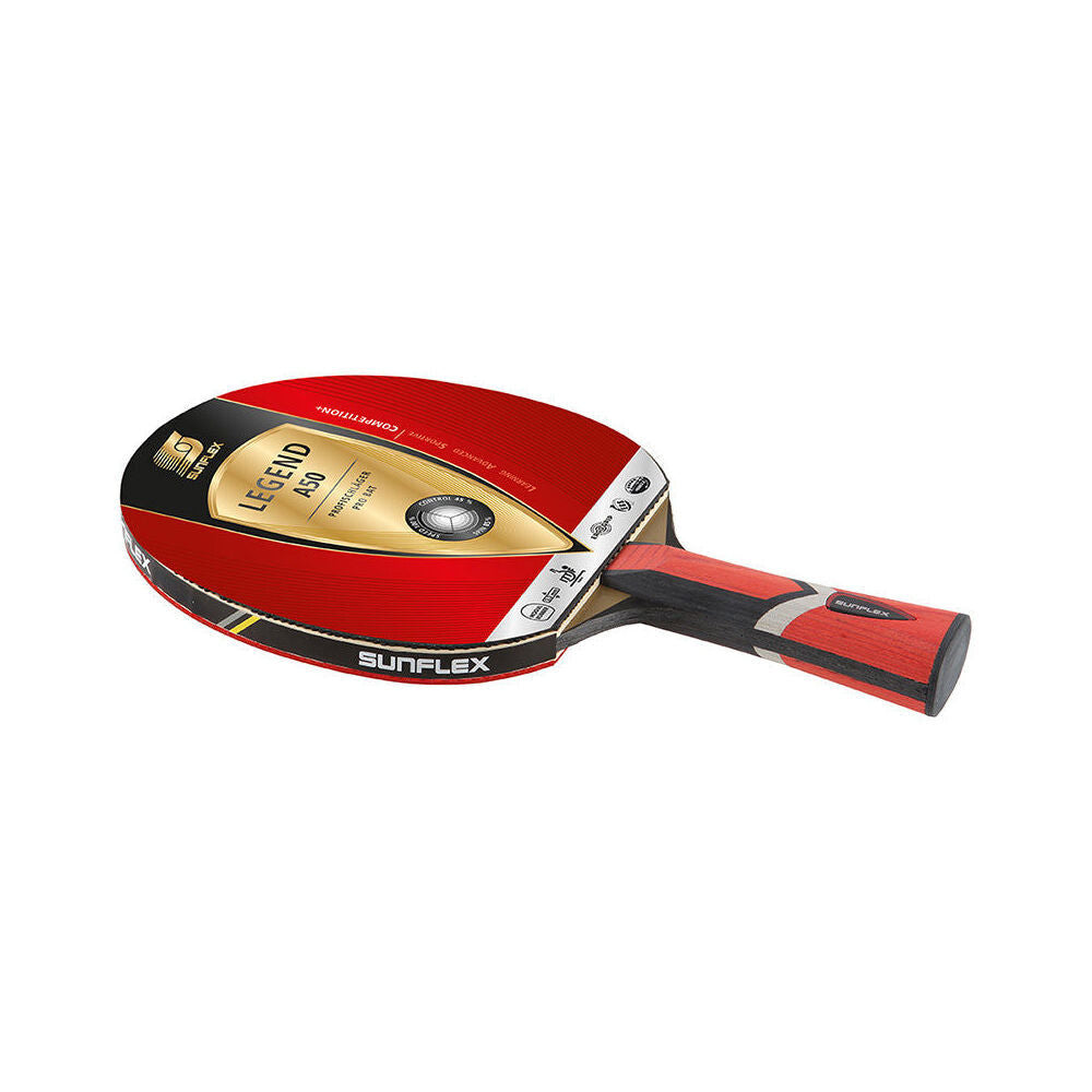2PK Sunflex Legend A50 Table Tennis Bat/Paddle w/Shock Absorb Handle 2.2mm Sponge
