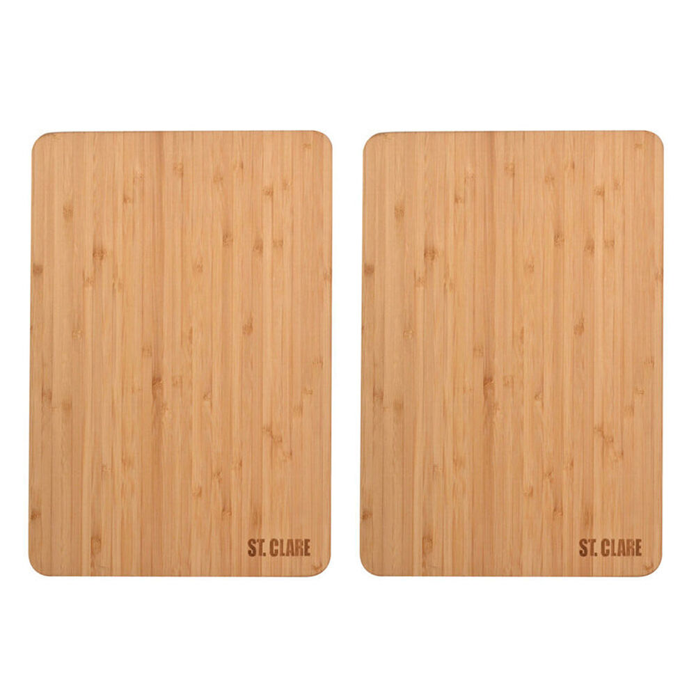 2PK St. Claire Bamboo Long Grain Chopping Board Rectangular 45x30x1.7cm