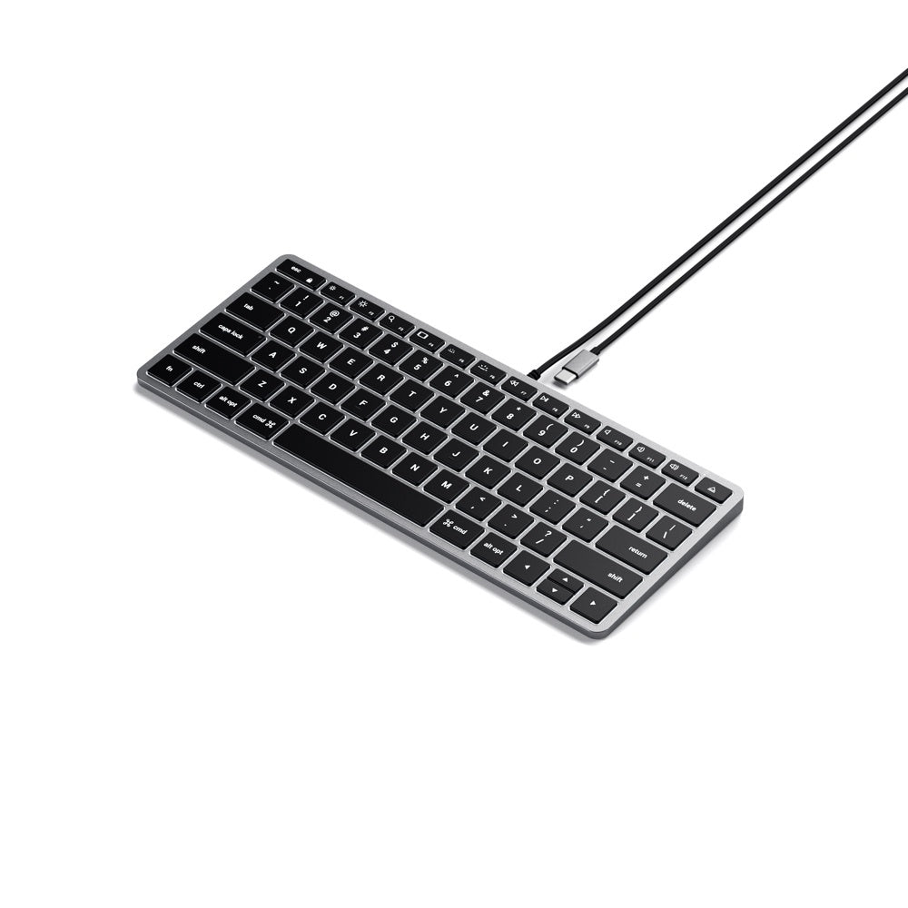 Satechi Slim W1 Wired Backlit Keyboard (Space Grey)