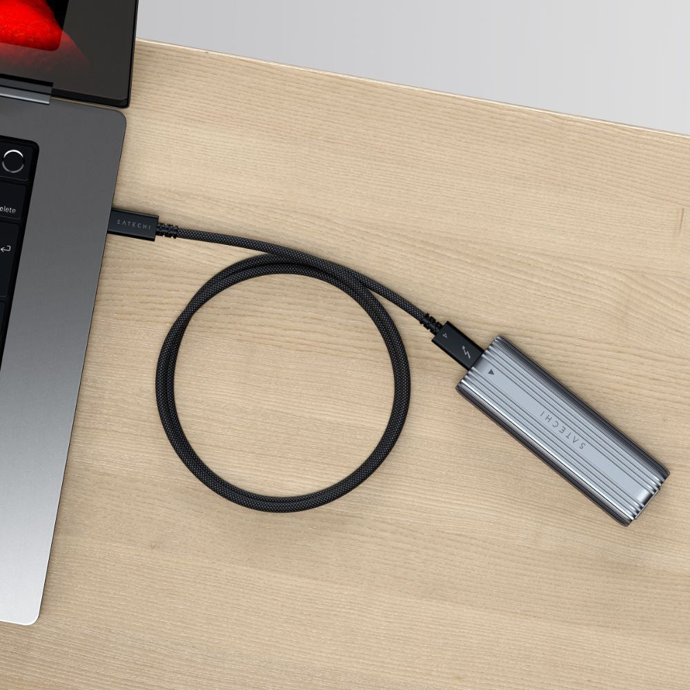 Satechi 1m/240w Thunderbolt 4 Pro Cable For MacBook Air - Space Grey