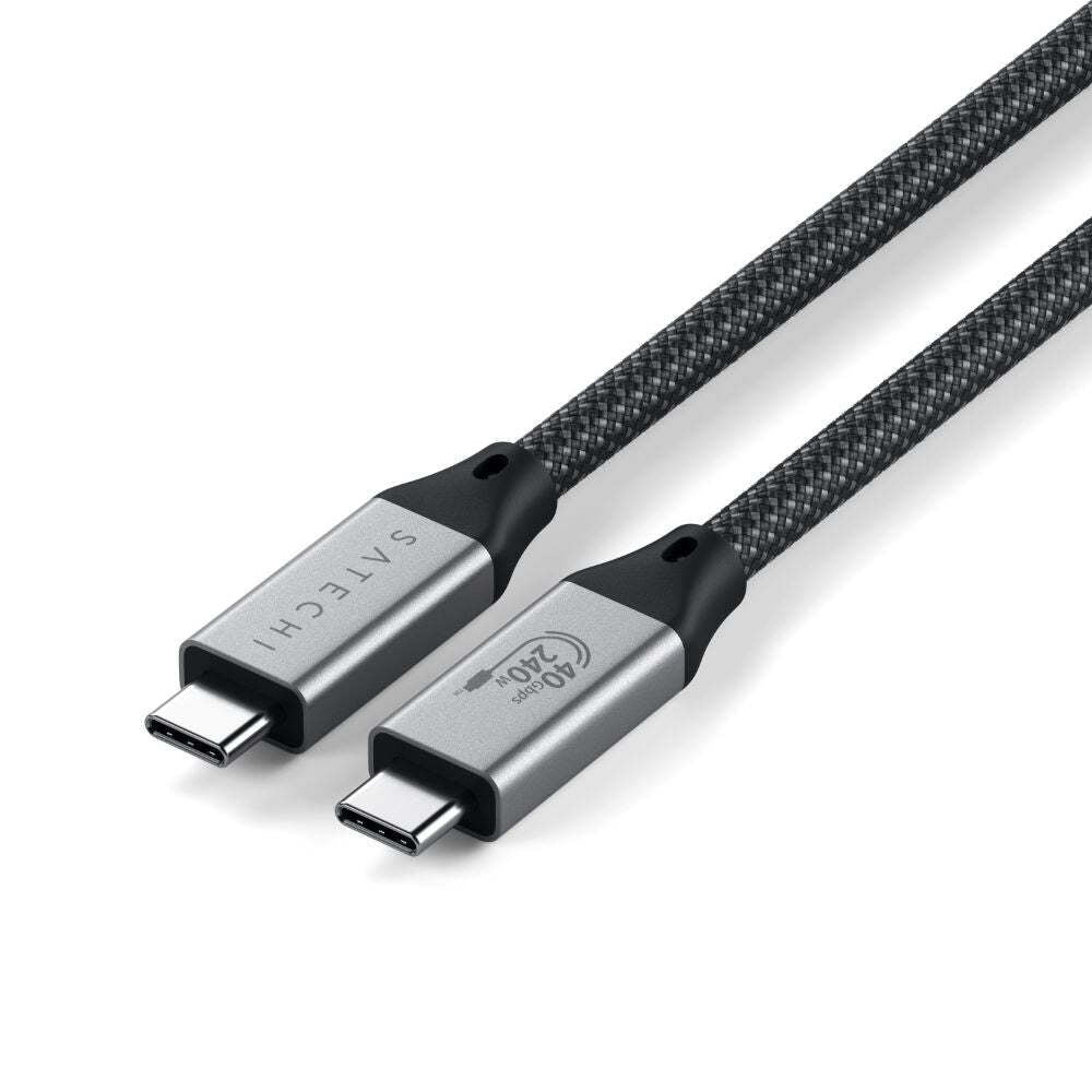 Satechi 1.2m USB4 Pro Cable Data Transfer For Apple MacBook Air - Black