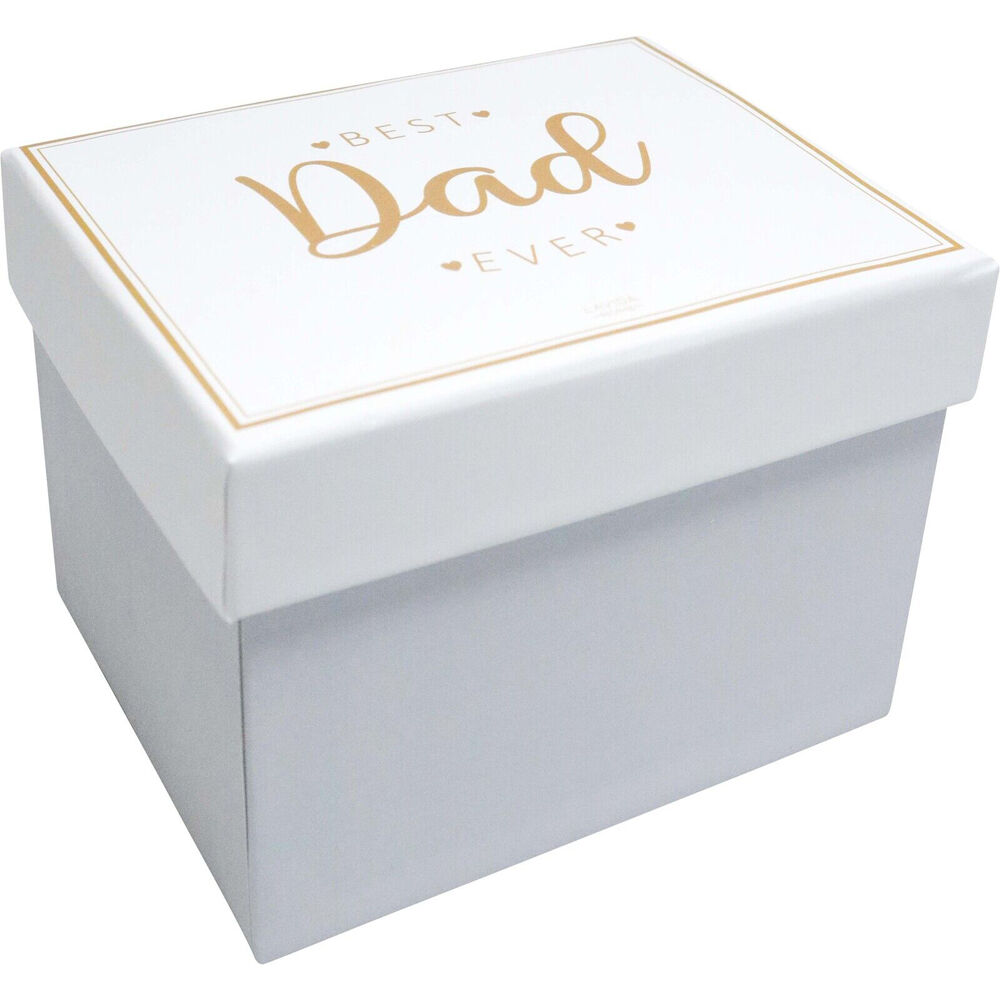 2PK LVD New Bone China Dad Gift Mug Drinking Cup 9.5x5x9.5cm White/Gold