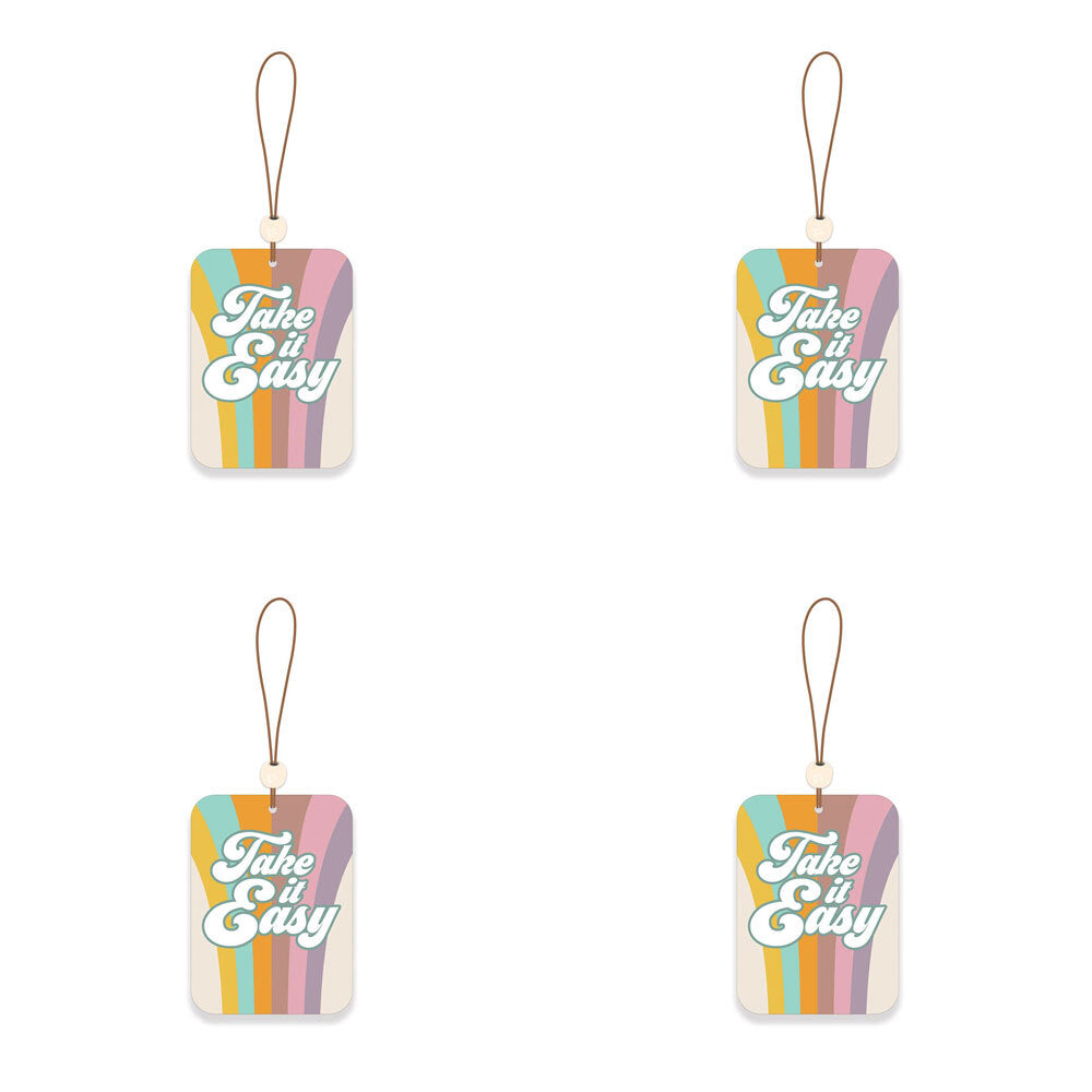 4x 2pc Studio Oh Hanging Car Air Freshener - Take It Easy