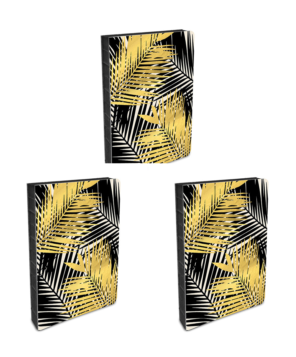 3PK Studio Oh Coptic-Bound Journal Writing Stationery Medium - Palm Fronds