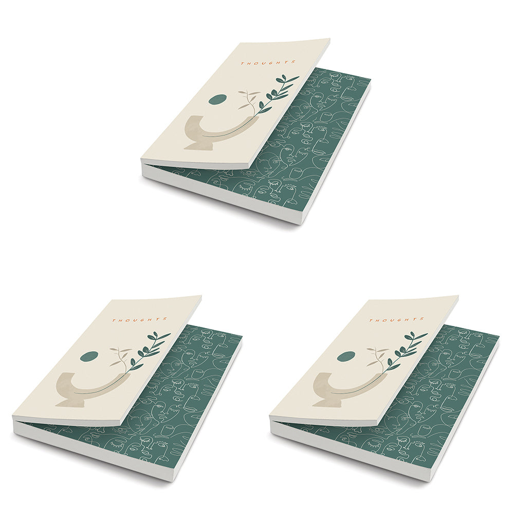 3PK Studio Oh Duplex Journal Drawing/Writing Stationery - Botanical Serenity