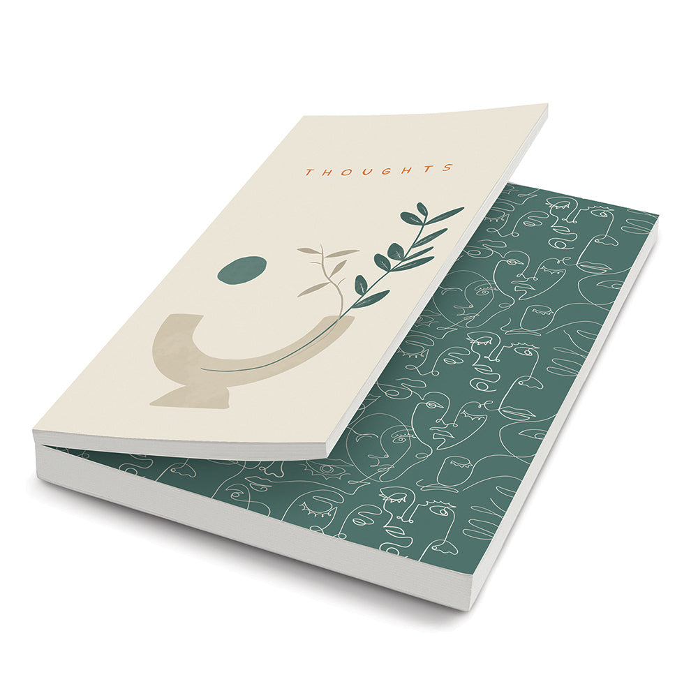 3PK Studio Oh Duplex Journal Drawing/Writing Stationery - Botanical Serenity